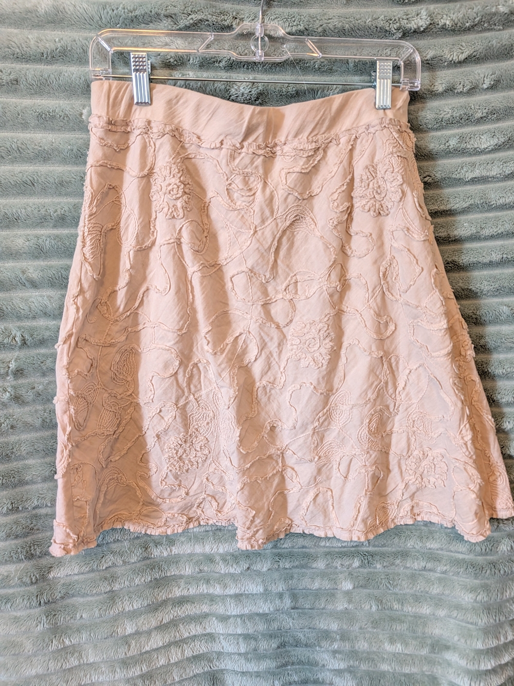 Max Studio Sand Colored Midi Skirt